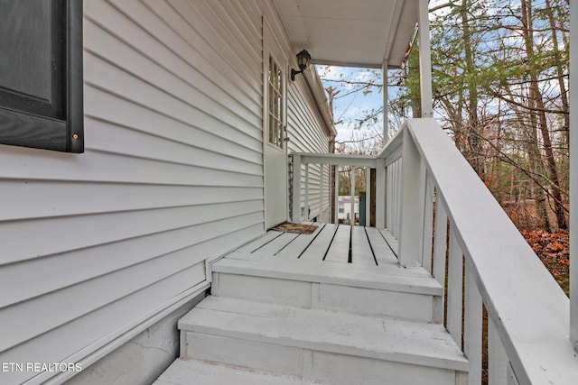 view of stairs