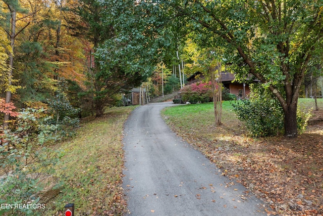 view of road