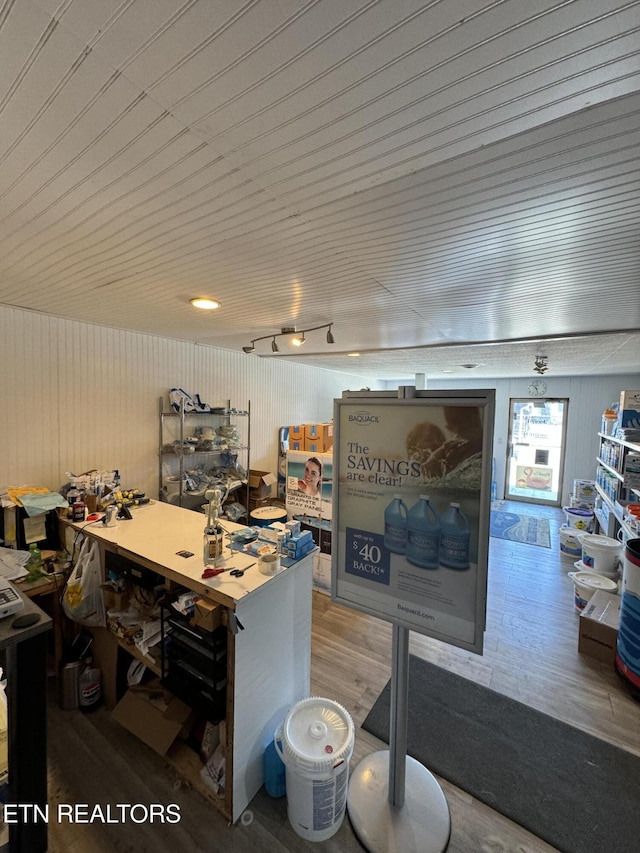 interior space featuring hardwood / wood-style flooring