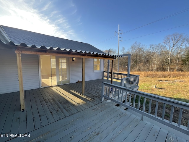 view of deck