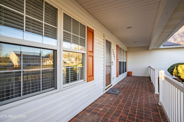 view of patio / terrace with a porch