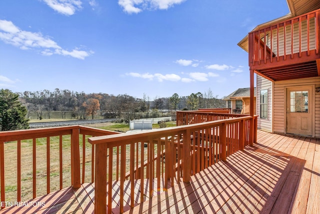 view of wooden terrace