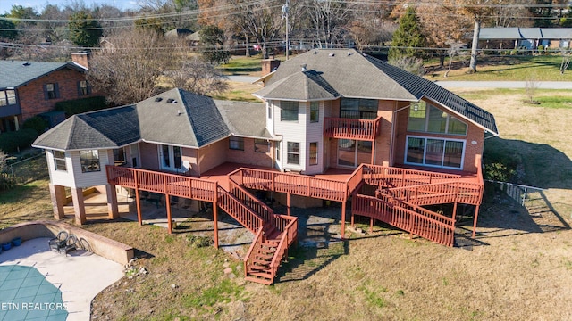 exterior space with a wooden deck