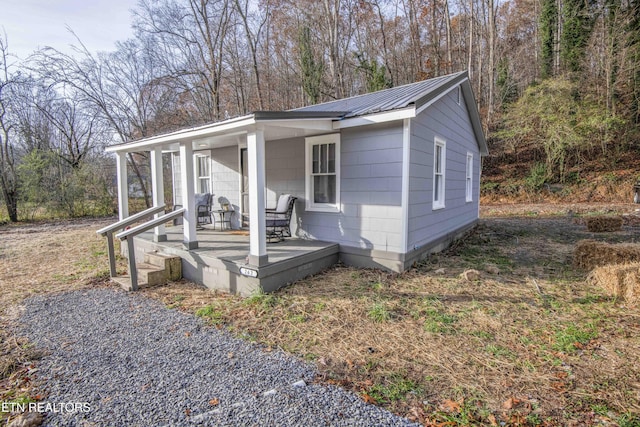 view of front of home with a porch