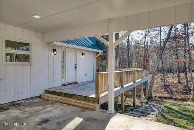 deck featuring a patio