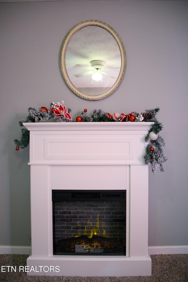 interior details with carpet flooring