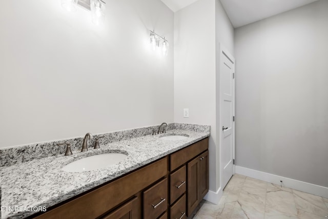 bathroom with vanity