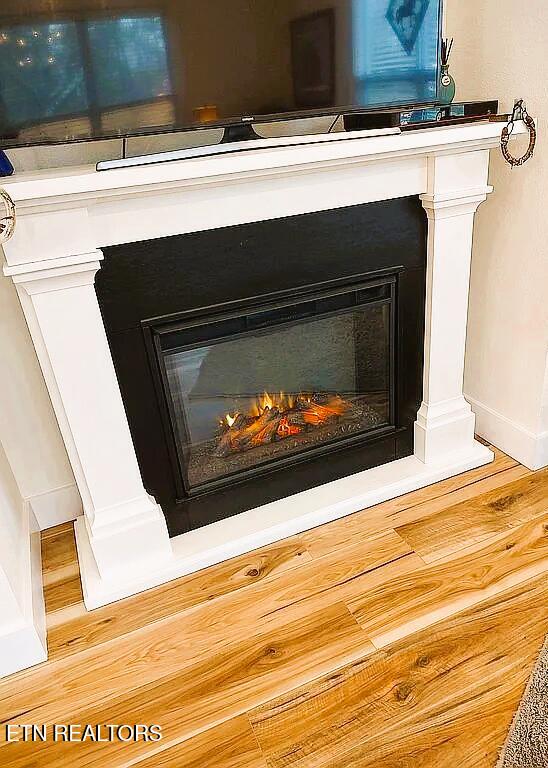 interior details with wood-type flooring