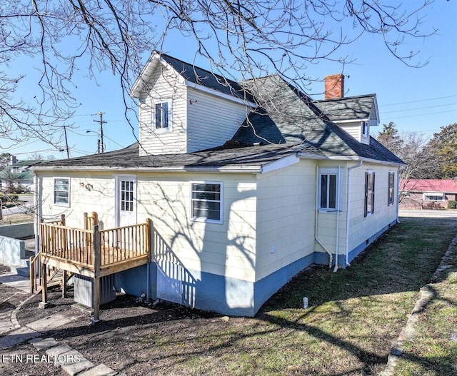 view of rear view of property