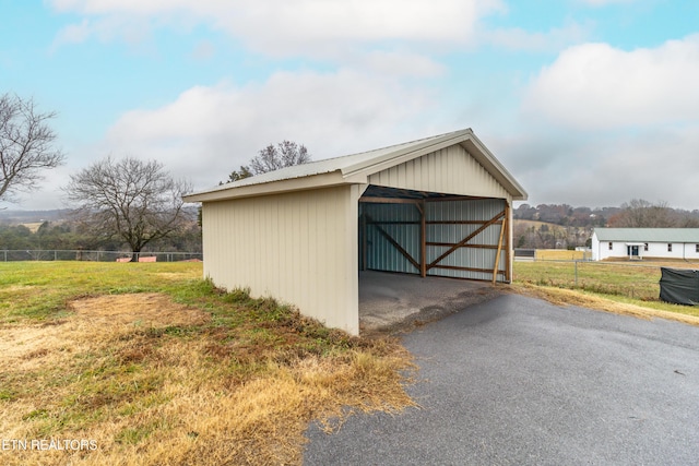 view of outdoor structure