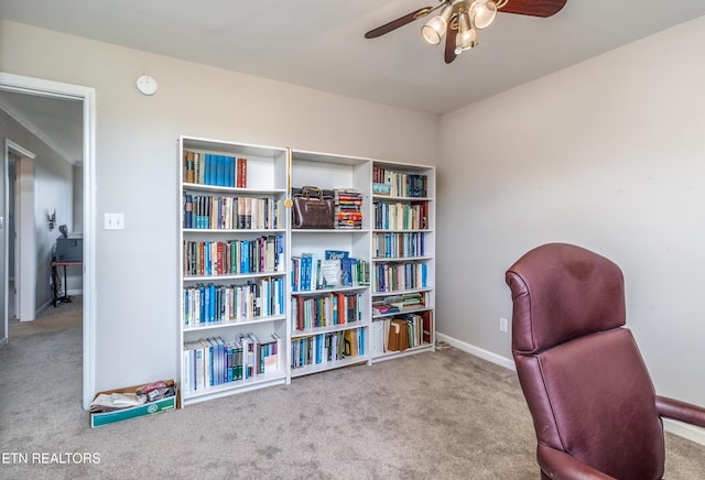 427 Montana Ct, Seymour, TN 37865 - carpeted home office with ceiling fan