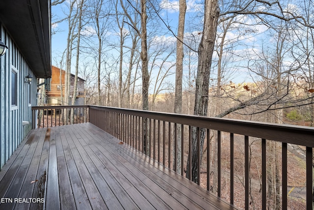 view of wooden terrace