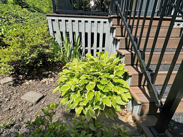1132 E Foothills Dr, Gatlinburg, TN 37738 - exterior view of stairs