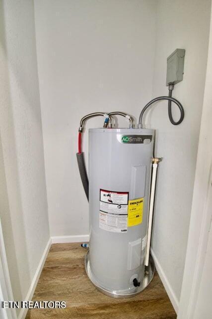 utilities featuring electric water heater