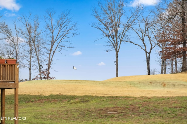 view of yard featuring a rural view