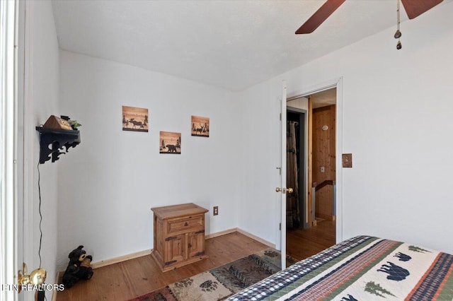 291 Marina Ln, Lafollette, TN 37766 - bedroom featuring hardwood / wood-style floors and ceiling fan