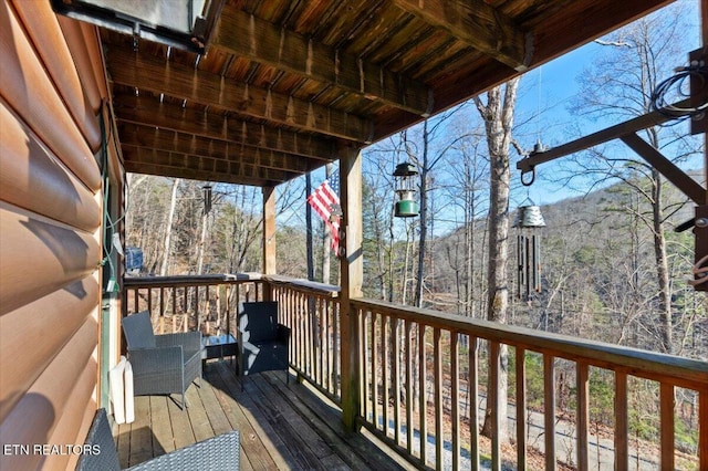 291 Marina Ln, Lafollette, TN 37766 - view of wooden deck