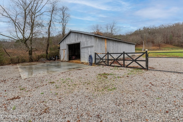 view of outbuilding