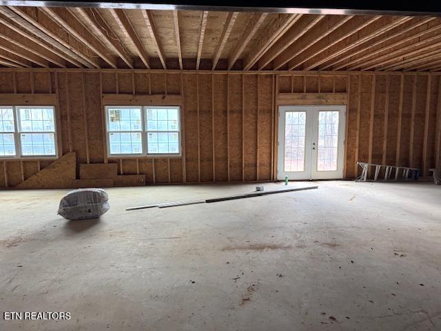 misc room with french doors