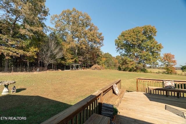 exterior space with a wooden deck