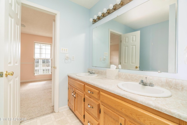 bathroom with vanity