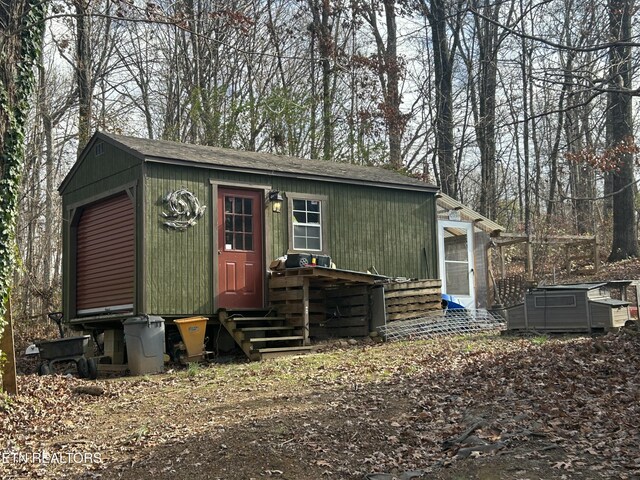 view of outbuilding