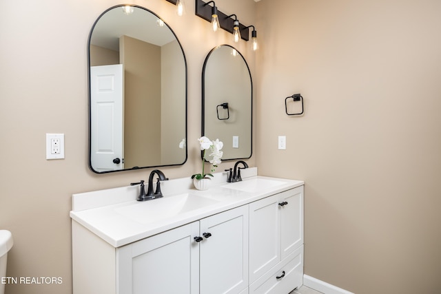 bathroom featuring vanity