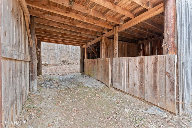 view of horse barn