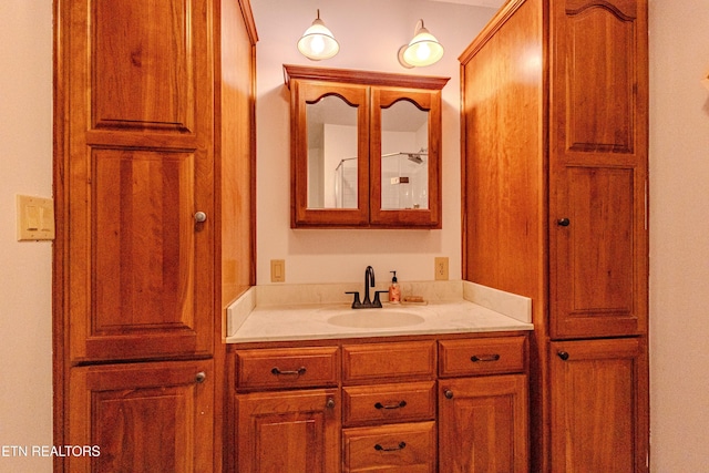 bathroom with vanity