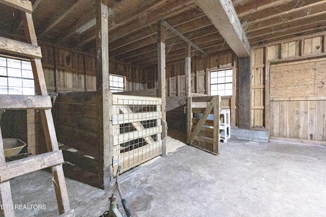 view of horse barn