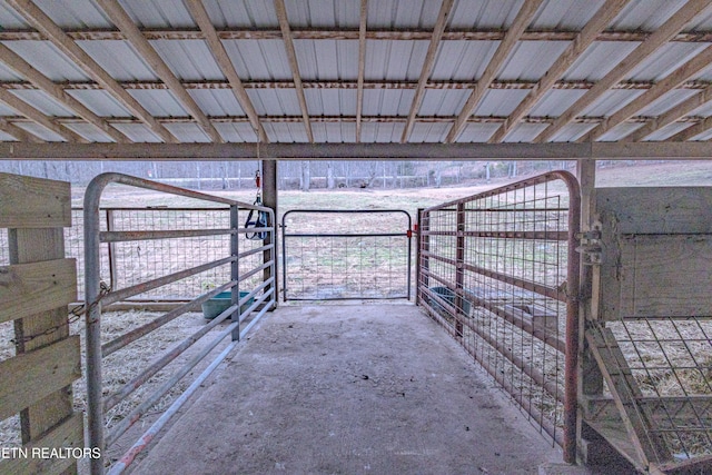 view of horse barn