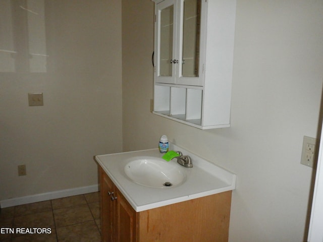 296 Georgee Rd, Jamestown, TN 38556 - bathroom with tile patterned flooring and vanity