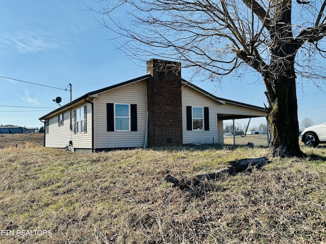 view of side of home