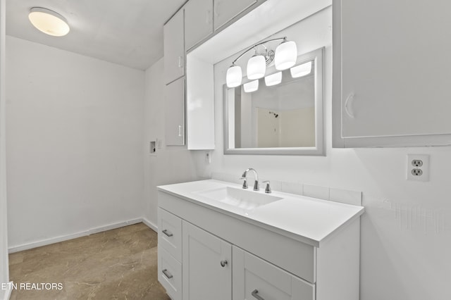 bathroom featuring vanity