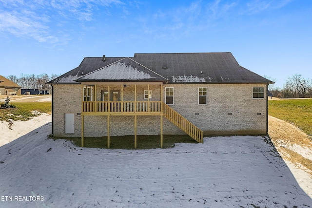 view of rear view of property