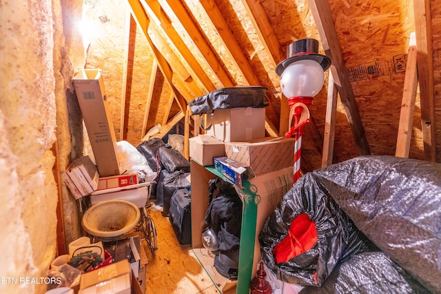 view of attic