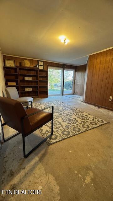 207 Gaut Ave, Sweetwater, TN 37874 - living area with wood walls
