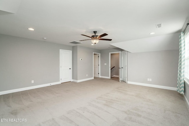 330 Kendall Hunt St, Knoxville, TN 37934 - empty room featuring ceiling fan and light colored carpet
