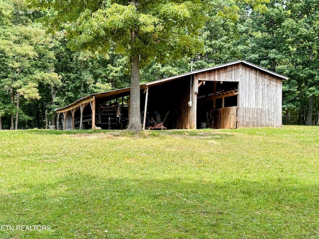 view of stable