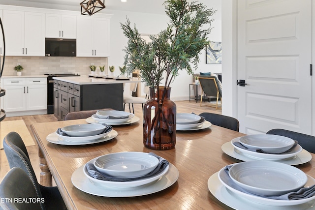 view of dining room