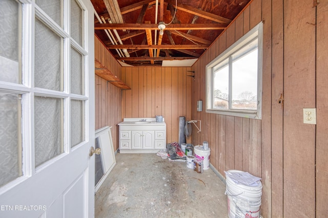 storage room with sink