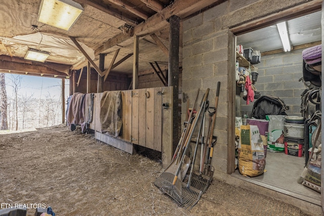 view of horse barn