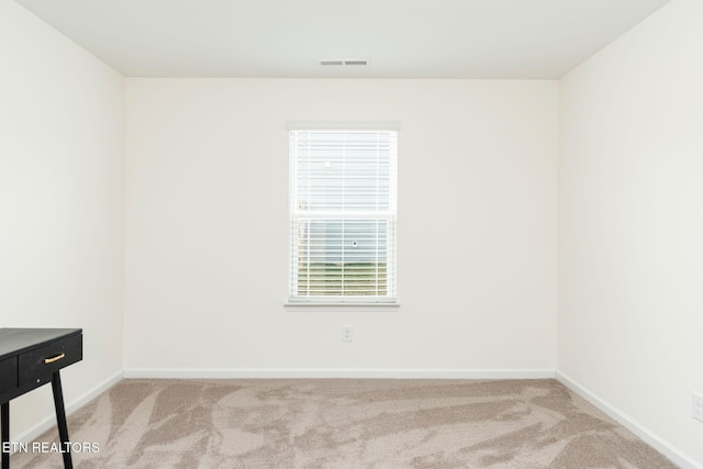 view of carpeted empty room