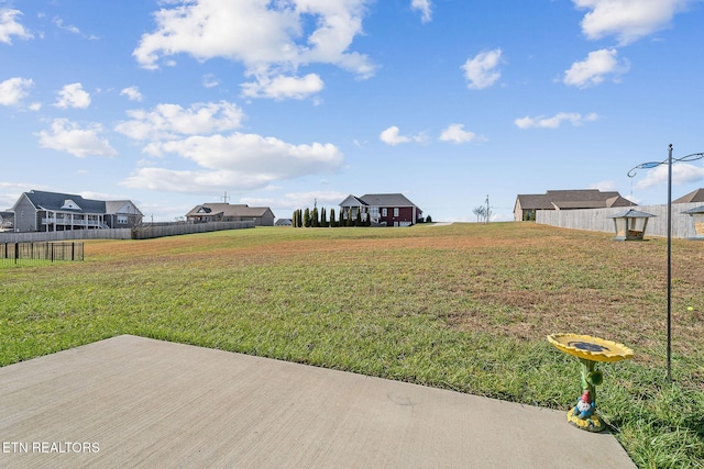 view of yard featuring a deck