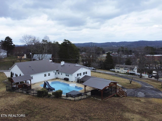 birds eye view of property