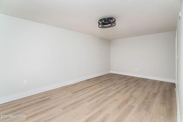 empty room featuring light hardwood / wood-style floors