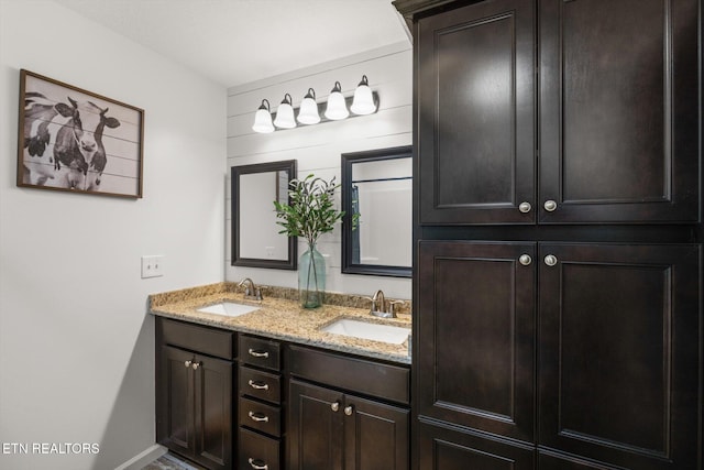 bathroom featuring vanity