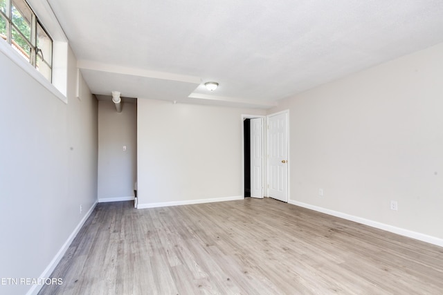 empty room featuring light hardwood / wood-style flooring