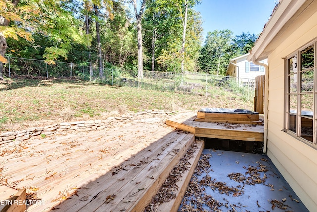 view of patio / terrace with a wooden deck