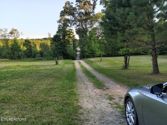 view of road